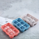 قالب ثلج سيليكون غير قابل للاتصاق مع غطاء لعمل الحلويات المثلجة