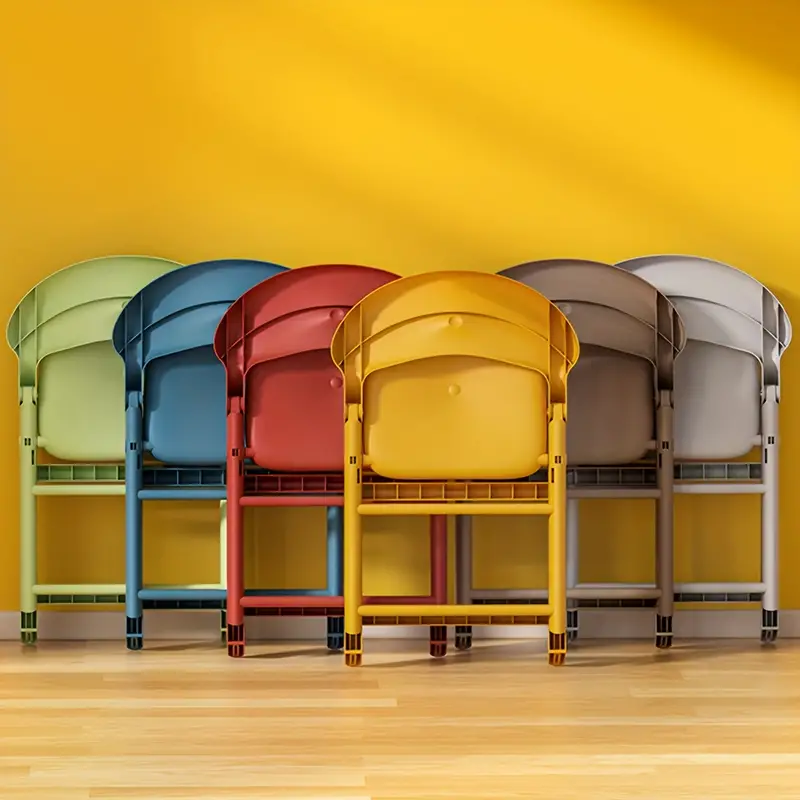 بمسند ظهر قابل للطي PP بلاستيك كرسي أطفال