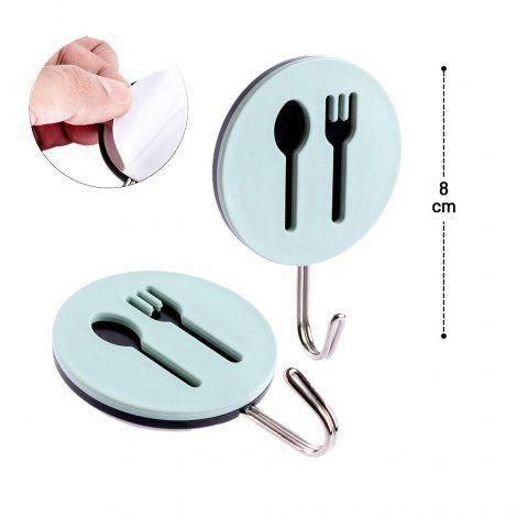 طقم هوك لاصق لتعليق ادوات المطبخ 3 قطع