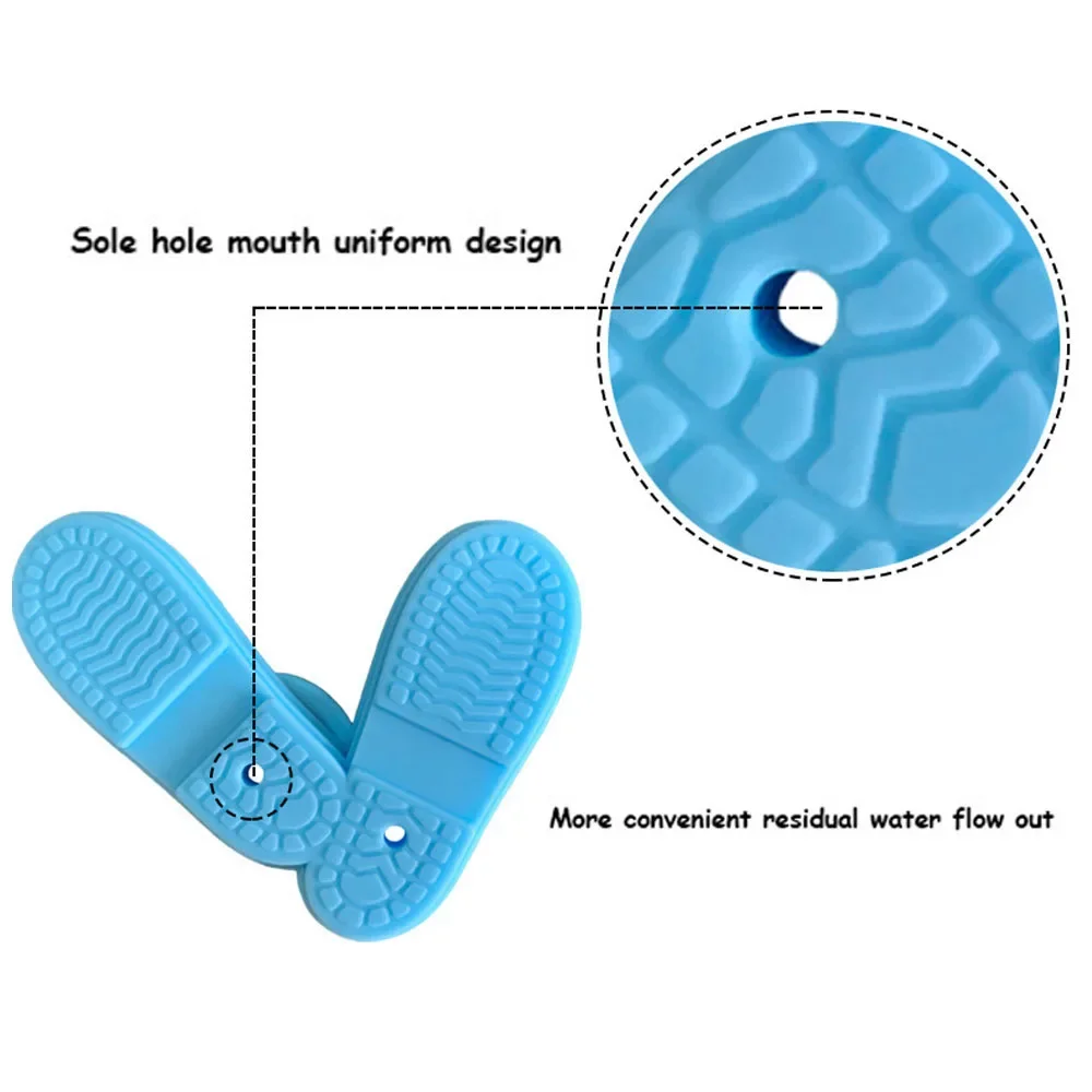 حامل سيليكون لفرش الأسنان على شكل حذاء المطر