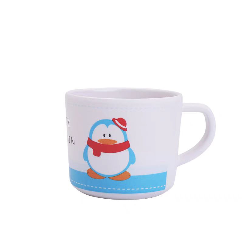 طقم طعام للاطفال 5 قطع شكل بطريق