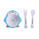 طقم طعام للاطفال 5 قطع شكل بطريق