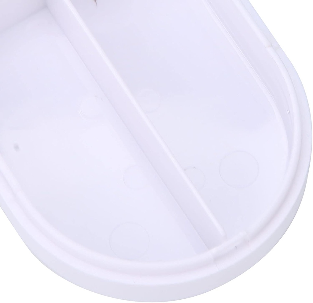 منظم حبوب دواء ديجتيال محمول مزود بساعة ومنبه 2خانات