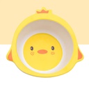 طقم طعام للاطفال شكل بطة لطيفة 5 قطع