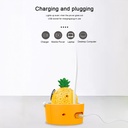 وناسة مكتب علي شكل جزرة بثلاث درجات اضاء قابل لإعادة الشحن بيو اس بي