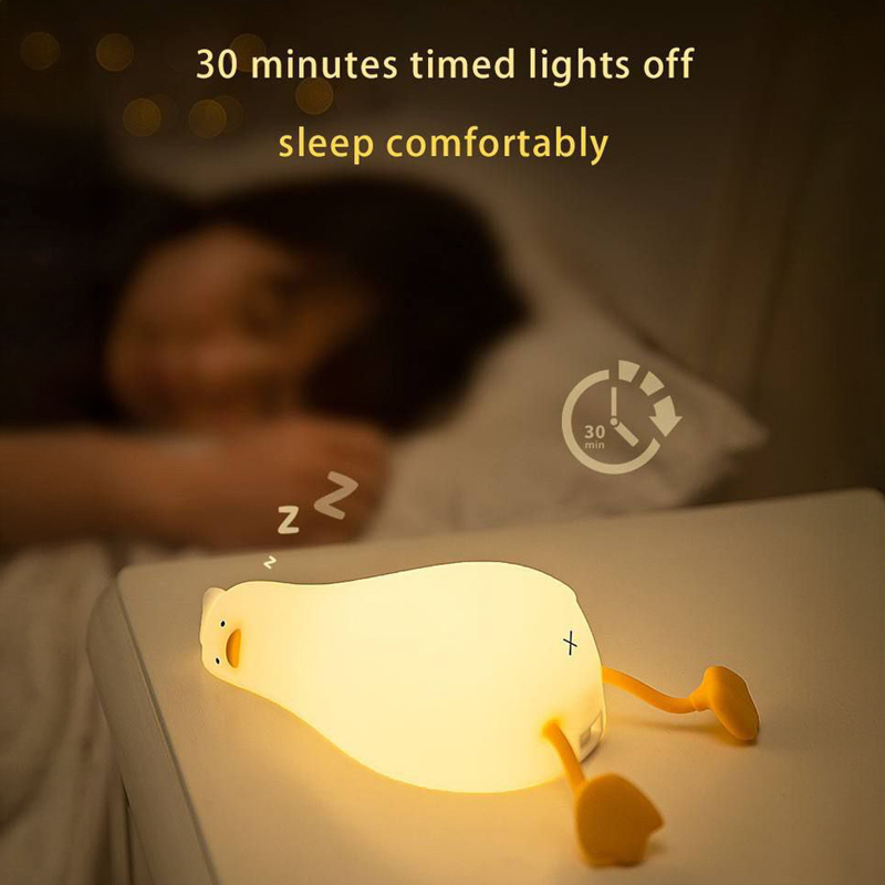 وناسة ميني شكل بطة ب 3 مستويات للاضاءة من السيليكون