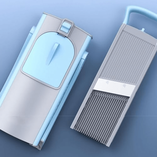 قطاعة ومبشرة يدوية للخضروات والفاكهة قابلة للطي