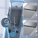 قطاعة ومبشرة يدوية للخضروات والفاكهة قابلة للطي