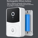 جرس باب لاسلكي مع كاميرا مراقبة عن بعد يعمل بالواي فاي لامان المنزل