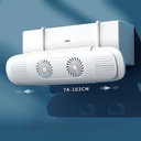 موزع هواء تكييف قابل للتعديل والتمديد مزود بمروحتين لتوزيع الهواء بشكل أفضل