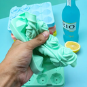 قالب ثلج سيليكون ثري دي شكل وردة وكرستالة لعمل الحلويات والقهوة المثلجة