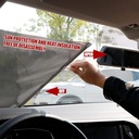 شماسة زجاج أمامي للسيارة لحجب حرارة الشمس والحفاظ من تشققات التابلوه