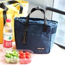 شنطة لانش بوكس حرارية 2 جيب بيد لحفظ الطعام والمشروبات مقاس 22 سم