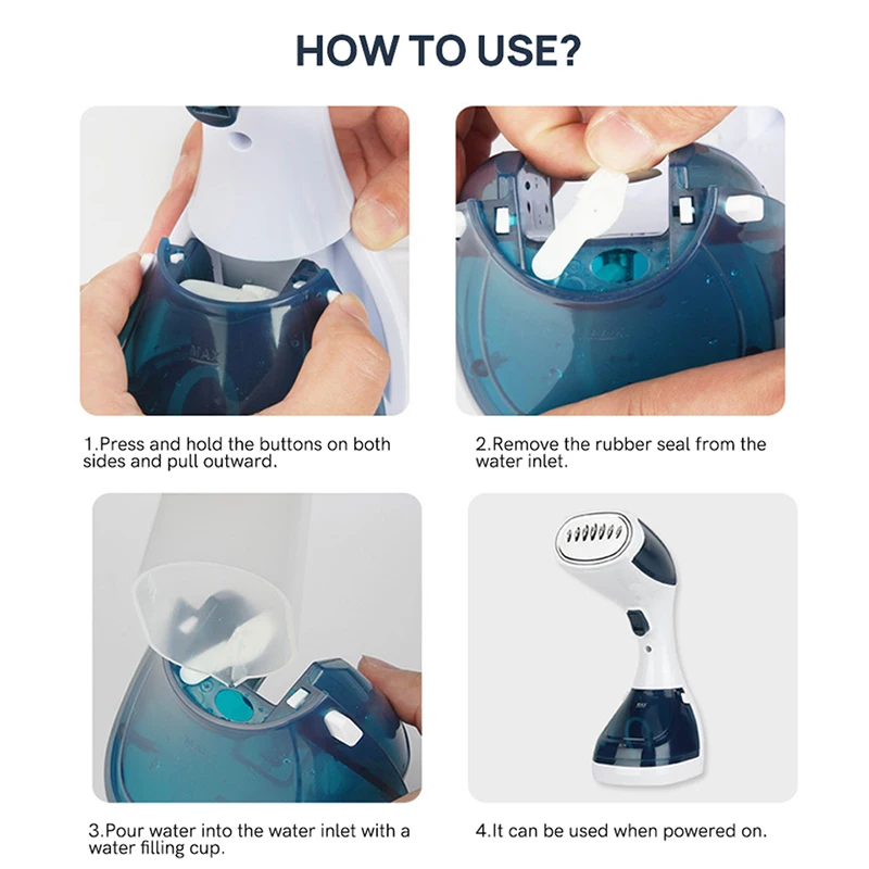 مكوة محمولة لكي الملابس بالبخار بقوة 1100 واط