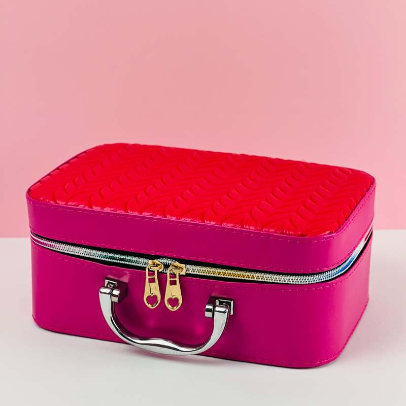 مجموعة شنط منظمة لادوات التجميل من الجلد 3 قطع