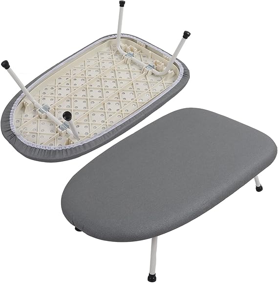 ترابيزة مكوة ميني بارجل قابلة للطي وجزء لحمل المكواه