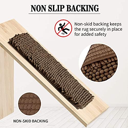 دواسة حمام وبانيو مقاس 43 * 60 سم من القطيفة الناعمة مانعة للانزلاق والامتصاص