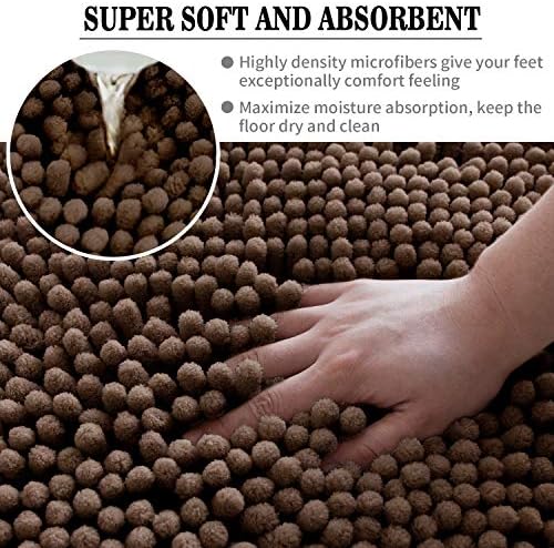 دواسة حمام وبانيو من القطيفة الناعمة مانعة للانزلاق مقاس 50 * 80 سم