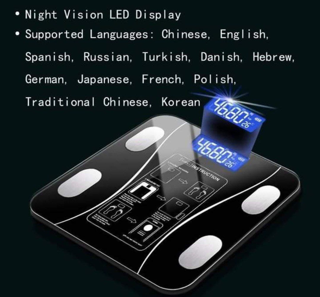 Inbody ميزان منزلي لقياس الوزن وجميع مقاسات الجسم كالكتلة والحرق والدهون والماء