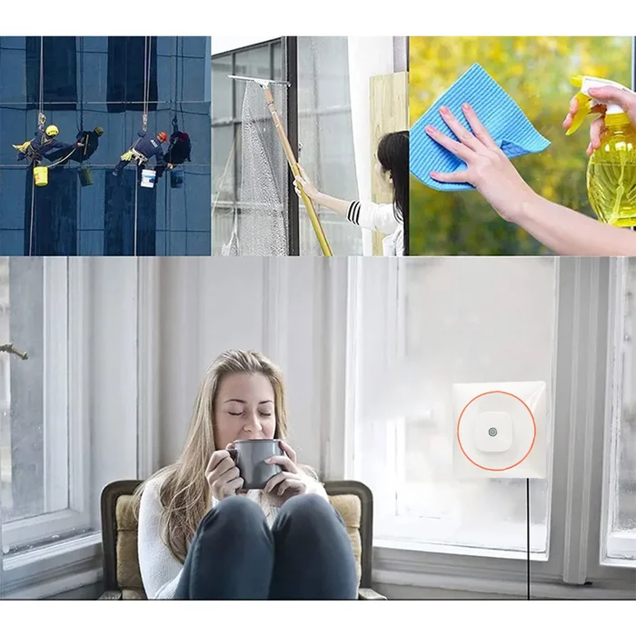 روبوت منظف للشبابيك والزجاج بريموت كنترول