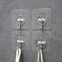 طقم هوك مرن لاصق لتعليق الملابس والاكسسوارات 6 قطع