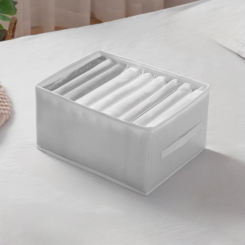 منظم وتربروف 9 خانات لتنظيم الملابس داخل الدواليب والادارج قابل للطي