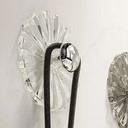 طقم هوك  3 قطع شفاف بلزق دبل فيس لتعليق الاكسسورات والملابس