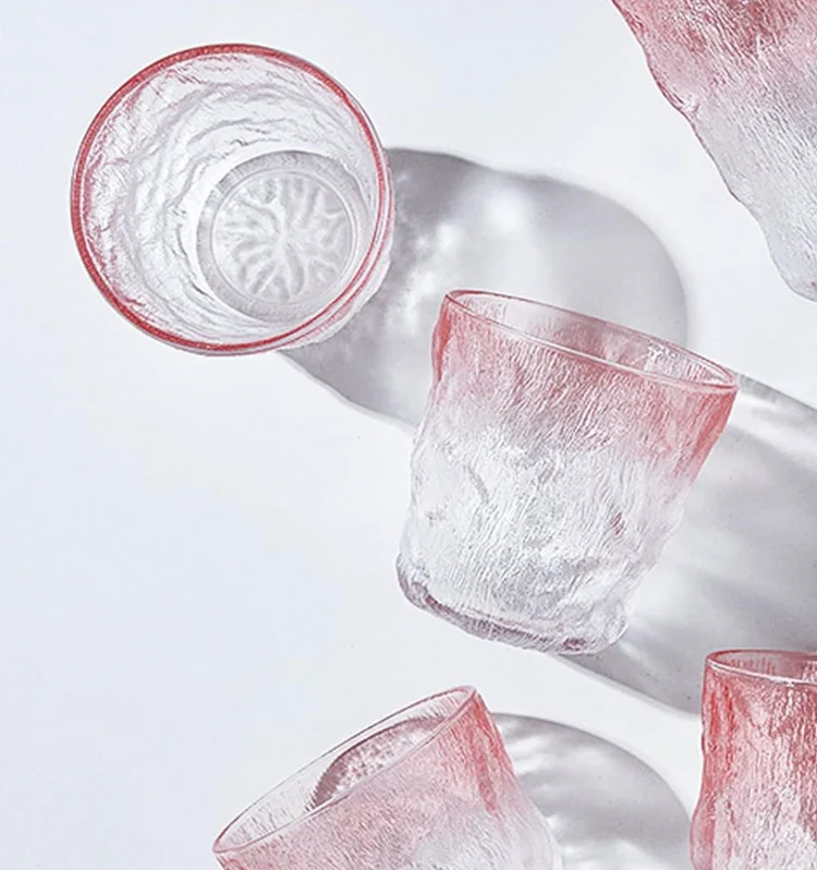 كوباية زجاج كريستال جليدي مموج 230 مللي