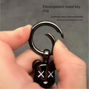 ميدالية من الجلد المضفر برأس دبدوب لمفاتيح السيارات والشنط