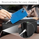 حامل ومنظم جوانب مقعد السيارة من الجلد