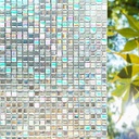 رول ستيكر لاصق لتزيين الزجاج وحماية الخصوصية عاكس للالوان 45 *200 سم