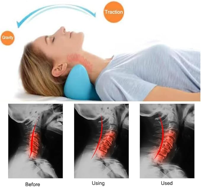 وسادة تدليك الرقبة والكتف بالضغط الجاذبي بتصميم مريح للاسترخاء