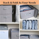 منظم ملابس وتربروف مقسم  4 خانات قابل للطي بيد لسهولة الحمل