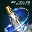 اداة كهربائية مزدوجة لكوي الرموش بجزء مخصص لازالة شعر