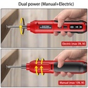 طقم مفك براغي كهربائي لاسلكي 41 قطعة بشاشة ليد – قابل للشحن