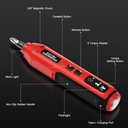 طقم مفك براغي كهربائي لاسلكي 41 قطعة بشاشة ليد – قابل للشحن