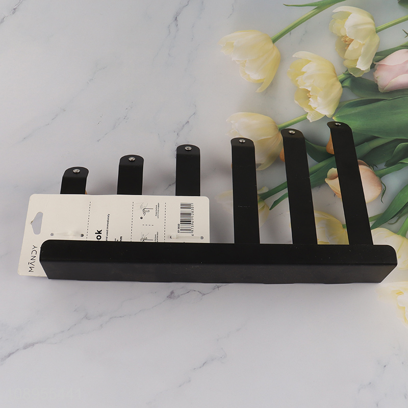 شماعة باب معدنية شكل بيانو 6 هوك لتعليق الملابس والفوط