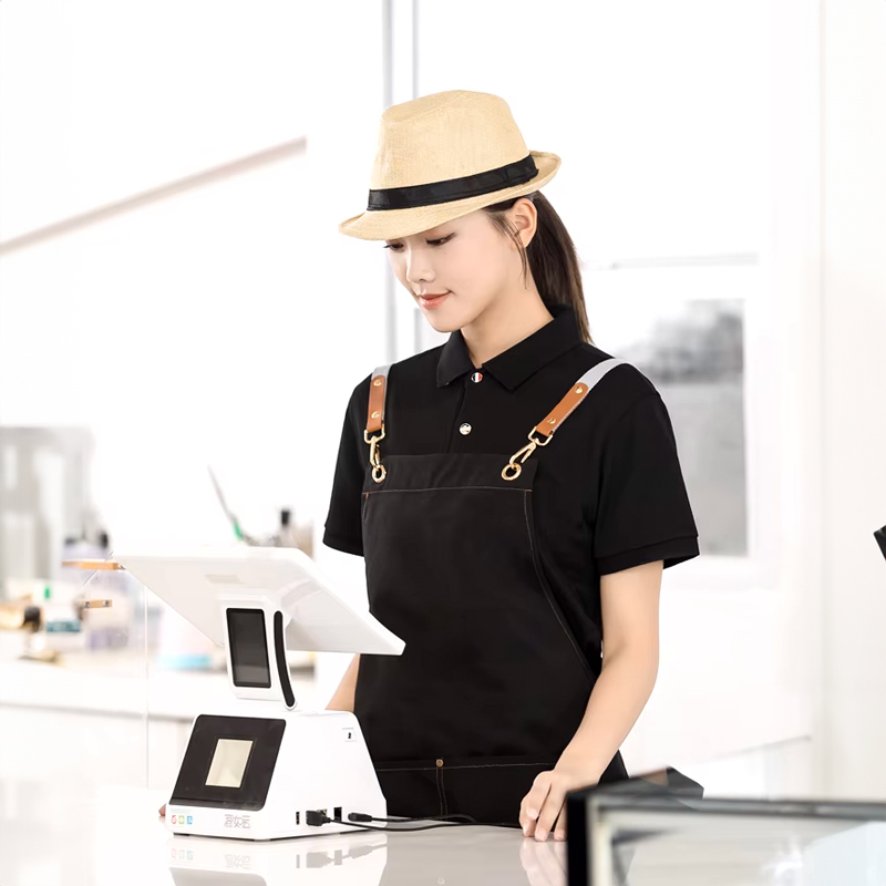 مريلة مطبخ وتربروف ب 4 جيب للحفاظ علي الملابس اثناء طهي الطعام