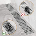 شريط شبكي لاصق قابل للقص لمنع انسداد البلاعات والبانيو - مقاس 2.5 متر