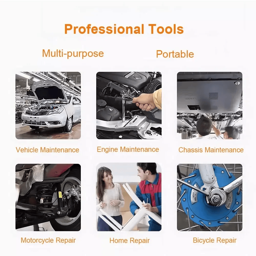 طقم مفاتيح ربط مكون من  40 قطعة  لاصلاح السيارات والدراجات