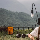 كشاف تخييم محمول شكل لمبة ب 3 مستويات اضاءة  - معلق قابل للشحن