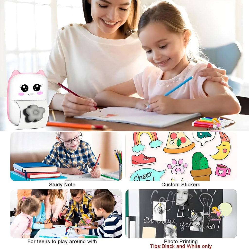 طابعة حرارية ميني مناسبة للطباعة الفورية - قابلة للشحن