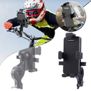 حامل موبايل للدراجات النارية مزود بشمسية ميني للحماية من الشمس والمطر