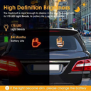 اشارة ليد ملونة شكل كف ب 3 اوضاع مختلفة مع ريموت للتحكم عن بعد لتزين السيارة