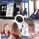 حامل موبايل مغناطيسي يعمل بقوة شفط قوية للتثبيت علي المرايات والاسطح الملساء