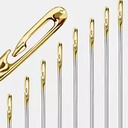 طقم ابر خياطة سهلة اللضم ب 3 احجام مختلفة واداة ازلة الغرز مناسب للحرف اليدوية