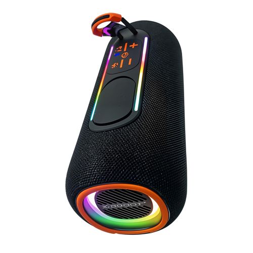 سبيكر مكبر للصوت وتربروف لاسلكي بقدرة 20 وات مع إضاءة ليد - بطارية 3000 ملي امبير