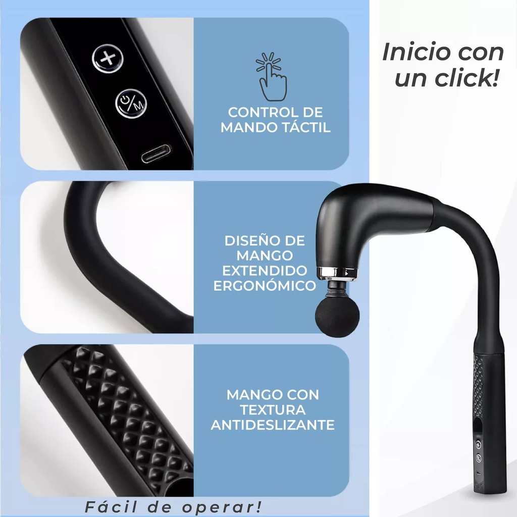 مسدس مساج و تدليك كهربائي للكتف والظهر ب 9 مستويات مختلفة