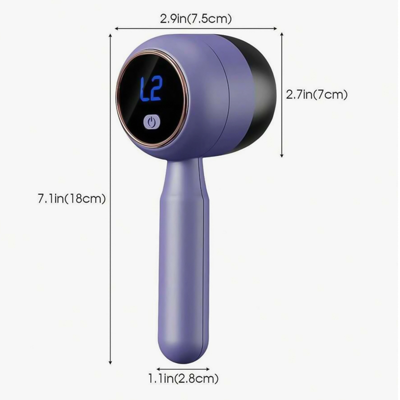 لمامة وبر بشاشة ديجيتال للملابس والنفروشات قابلة لاعادة الشحن