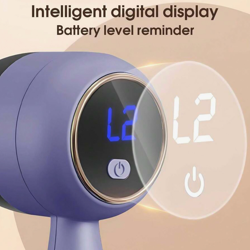 لمامة وبر بشاشة ديجيتال للملابس والنفروشات قابلة لاعادة الشحن